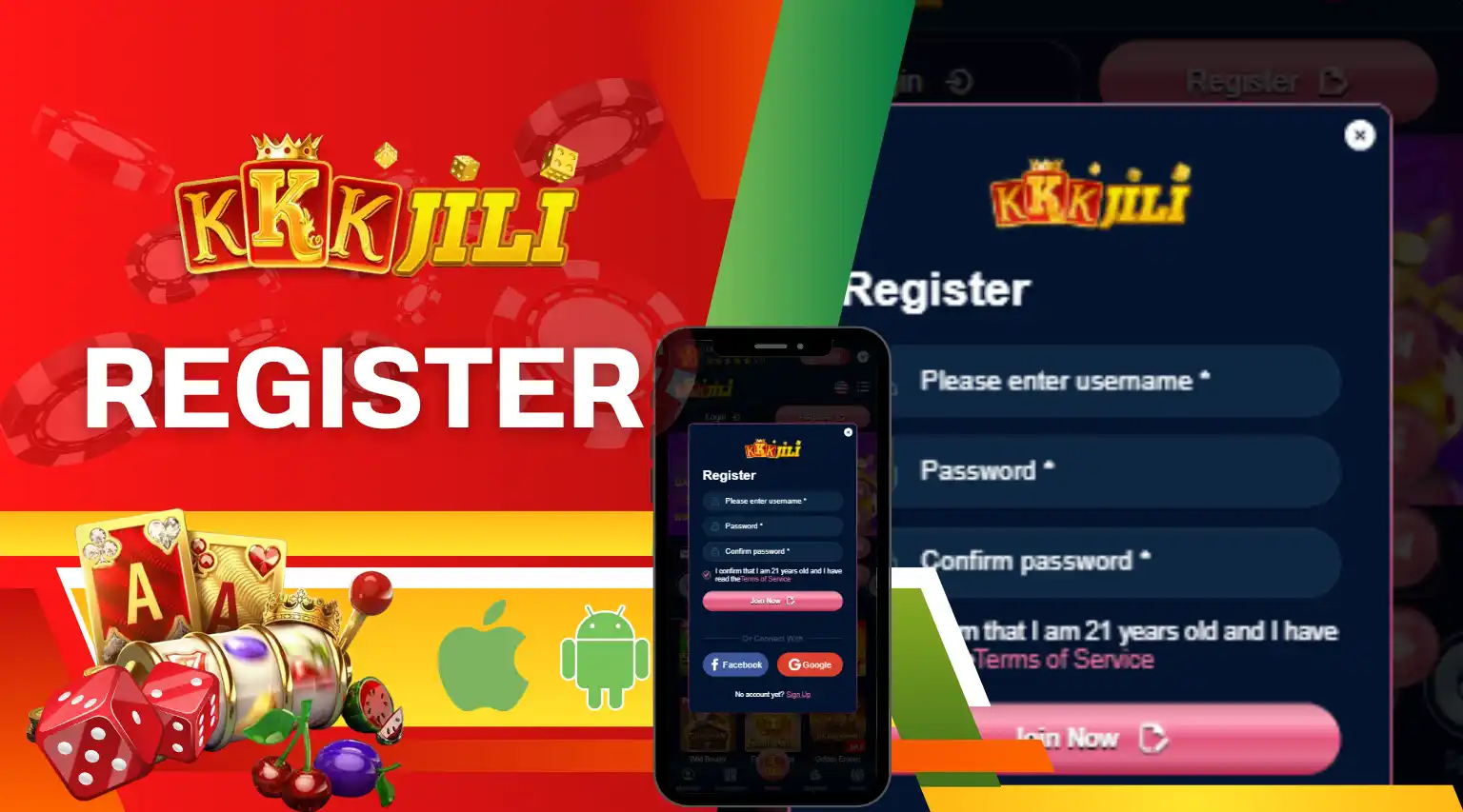 Paano Magrehistro sa KKKJILI para Maranasan ang Maraming Super Betting Products
